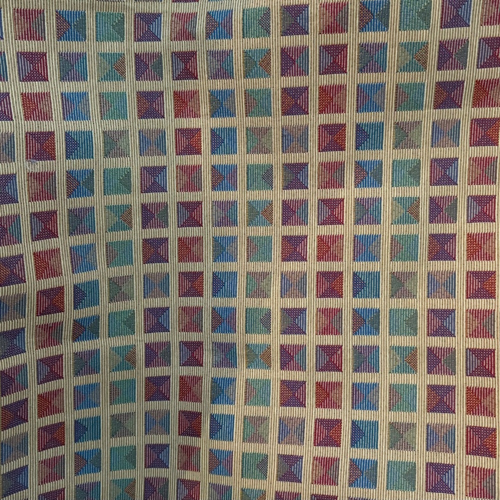 Vintage Kravet Windowpane Tapestry Fabric 
2 1/2  yds